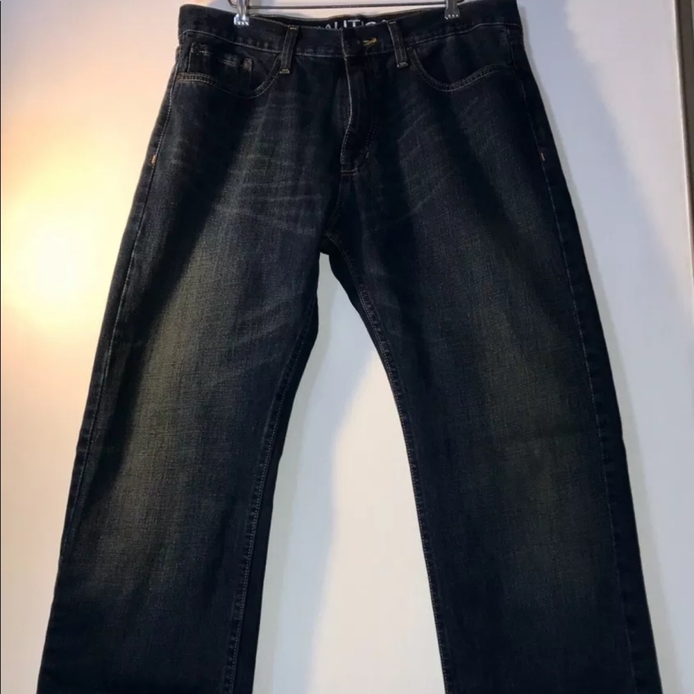 Nautica Men Dark Blue Relaxed Fit Jeans 32x32